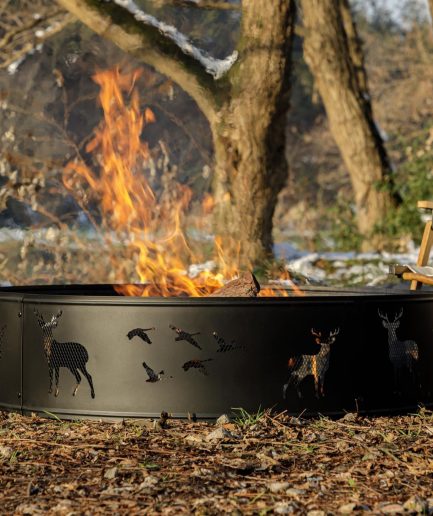 Fire Ring,Firepit Ring for Camping, Wood Burning Fire Pit for Outside,Yard,Garden,Outdoor Fireplace